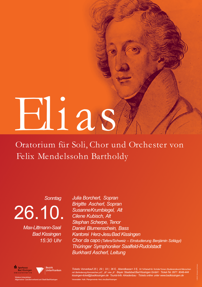 Oratorium für Soli, Chor und Orchester von Felix Mendelssohn Bartholdy